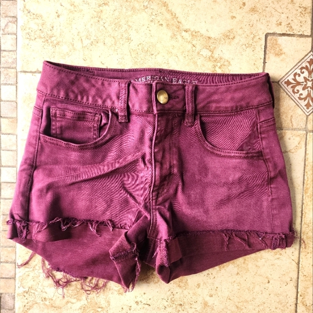 American Eagle Outfitters Women's Hi Rise Shortie Shorts